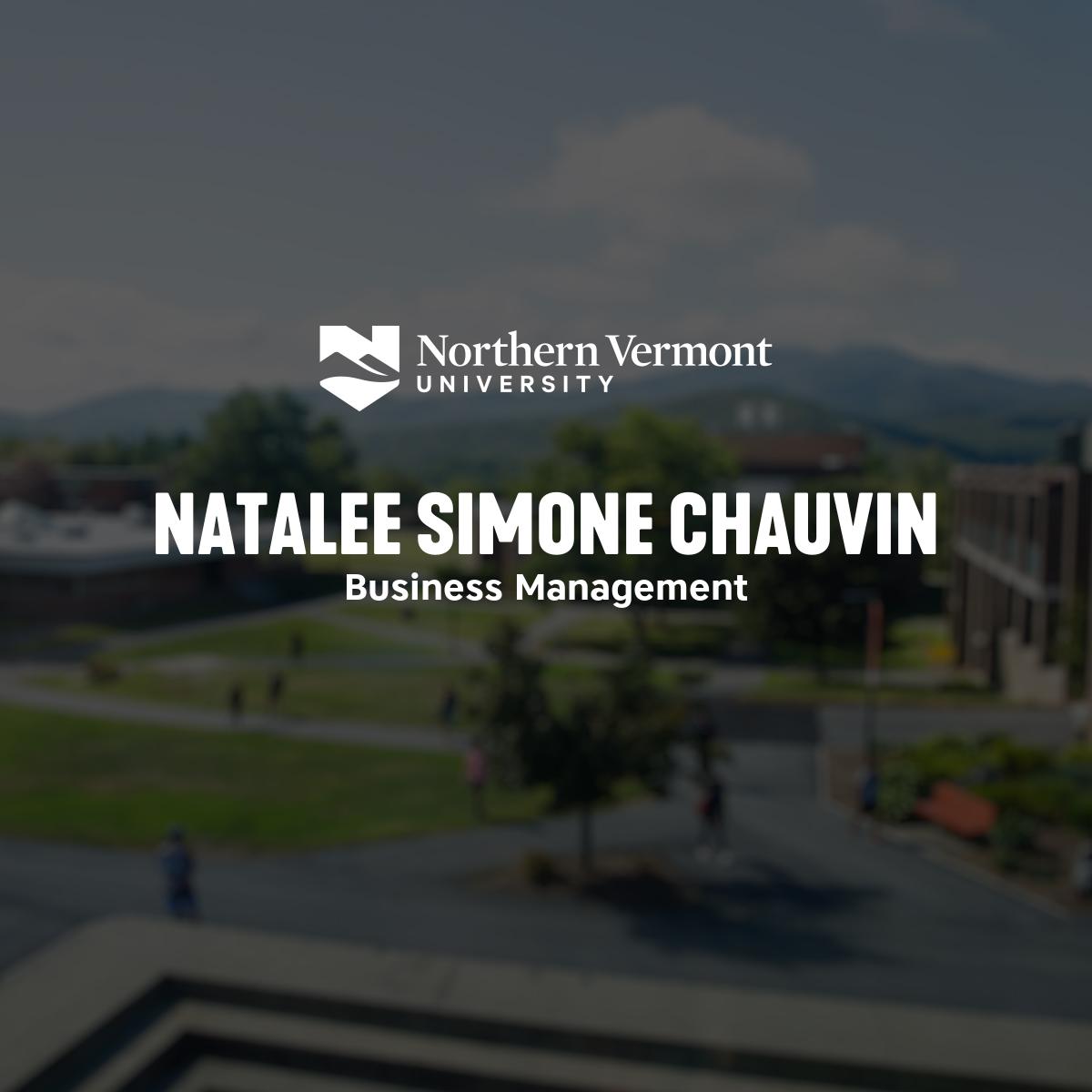 Natalee Simone Chauvin | Class of 2023 Commencement | NVU Johnson