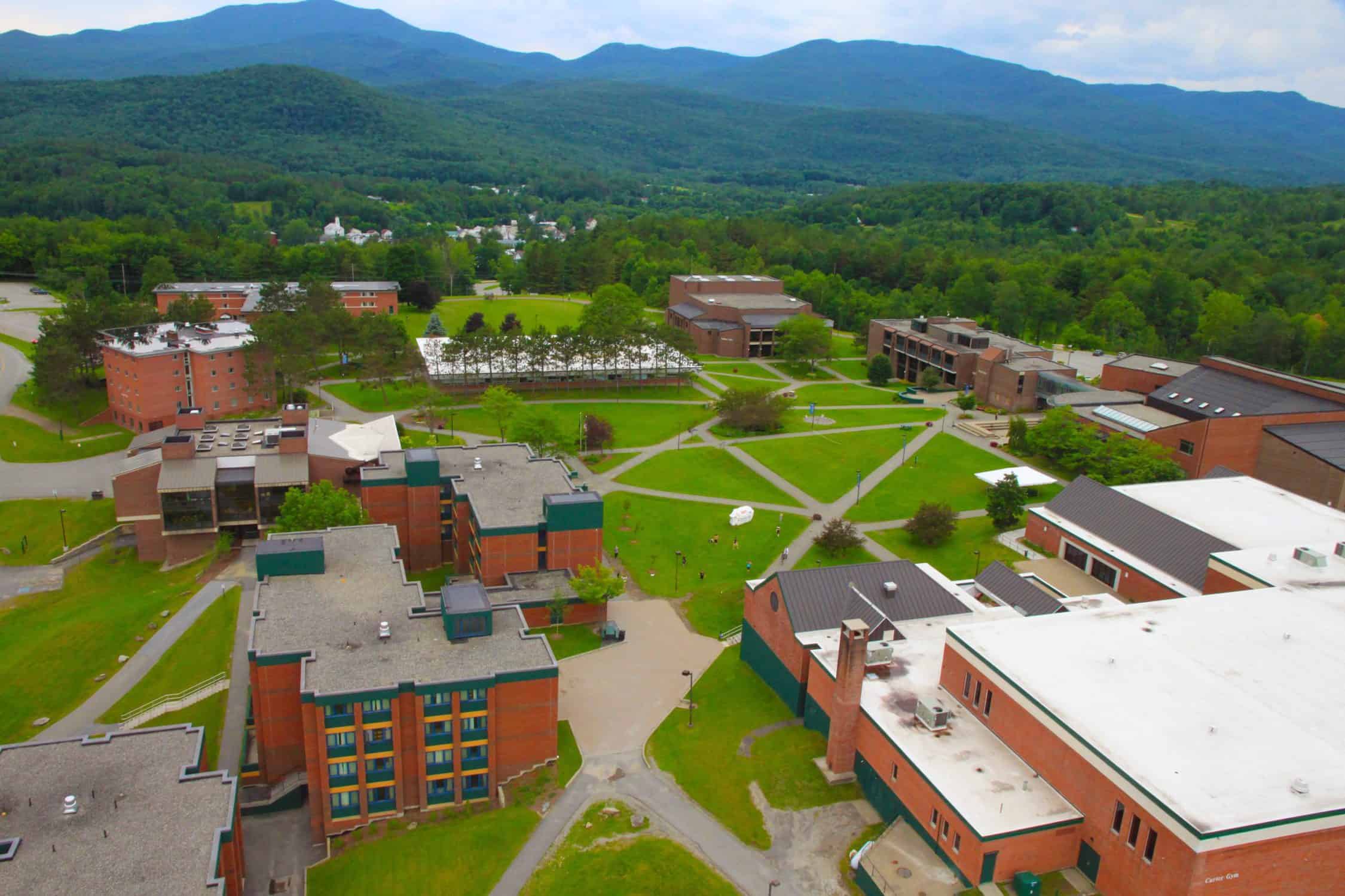 Aerial view of the NVU Johnson Campus