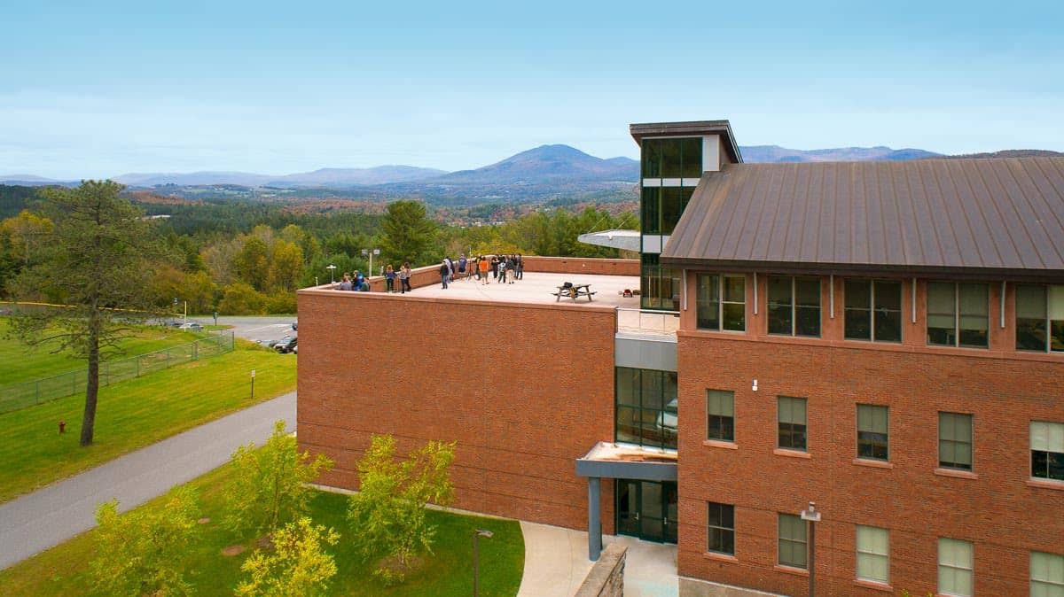 Aerial view of the observation deck used by atmospheric sciences students
